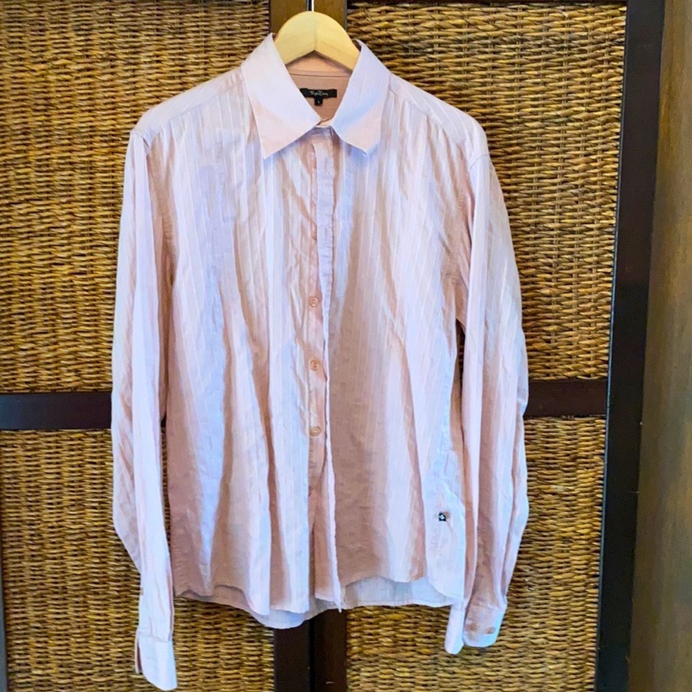 Bjorn borg large light weight mauve button up